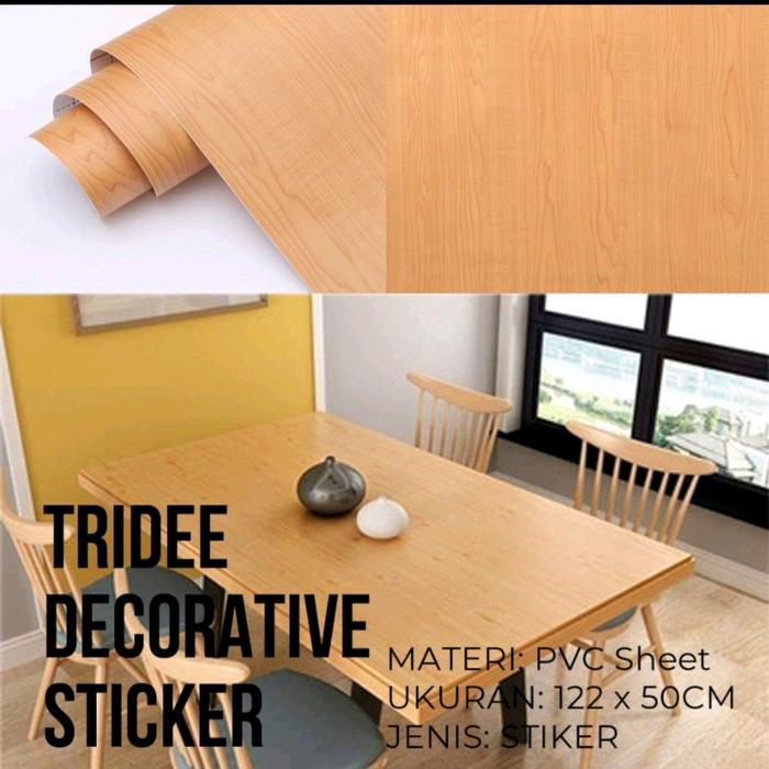 Stiker Kayu Stiker Serat kayu Wallpaper Dinding Stiker Pintu Kitchen Sett Stiker Anti Air Anti