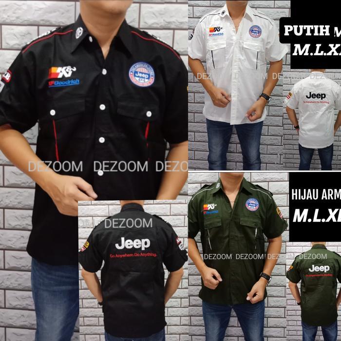 Kemeja Otomotif Baju Bordir Komunitas Jeep