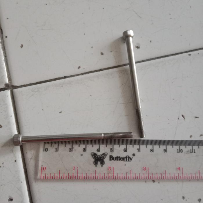 baut l + mur stainless m5x100, ht