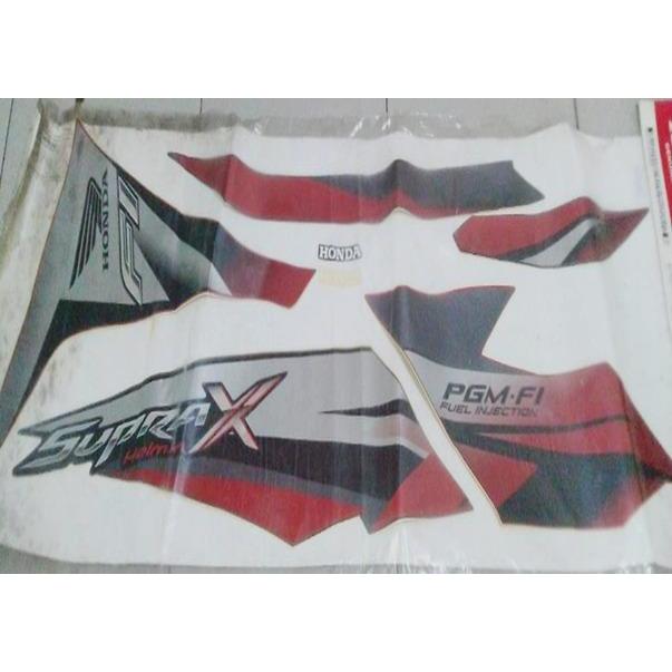 Stripe Red Black R Supra X 125 Helm In 871X0Kyz710Zar