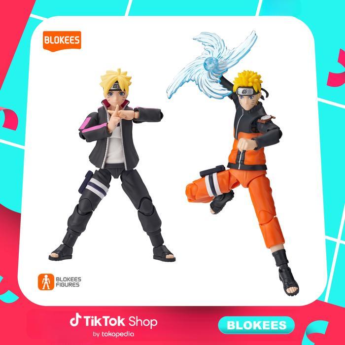 BLOKEES [BARU] Blokees Naruto CC01 02 Uzumaki Boruto Figur Aksi Boneka Hiasan Meja Kit Perakitan
