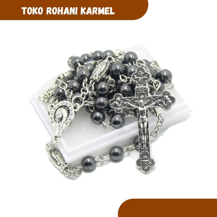 Promo Rosario Batu Blustin (Impor) / Kalung Rosario Katolik / Kontas Original
