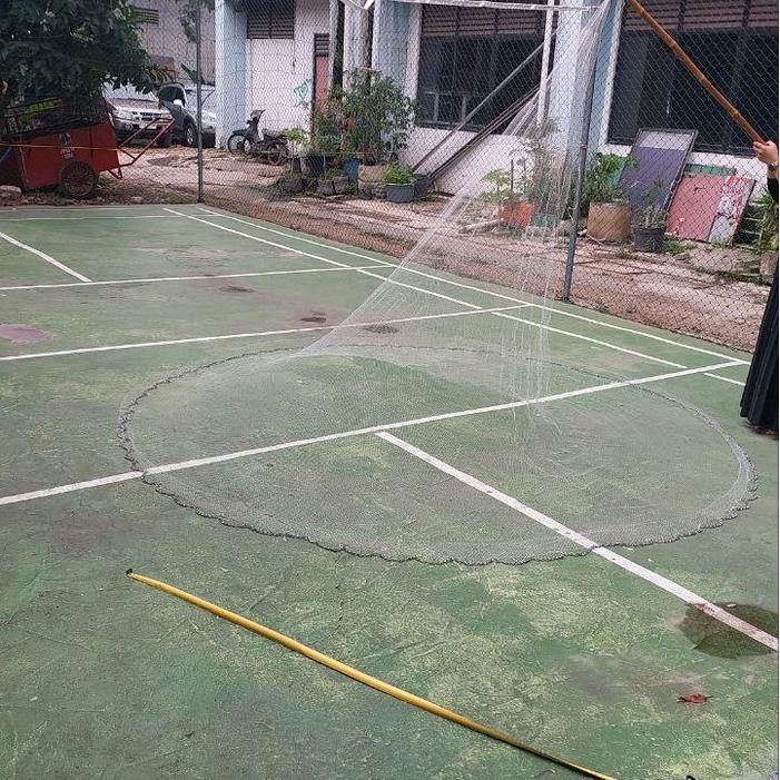 Jala Ikan, Jala Lempar 3 Meter Bahan Senar Siap Pakai, Jala Udang, Jala Sungai, Jala Kali