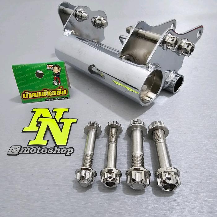 Set Baut Engine Mounting Monting Mio Sporty Smile Soul Fino Probolt Stainless Thailand