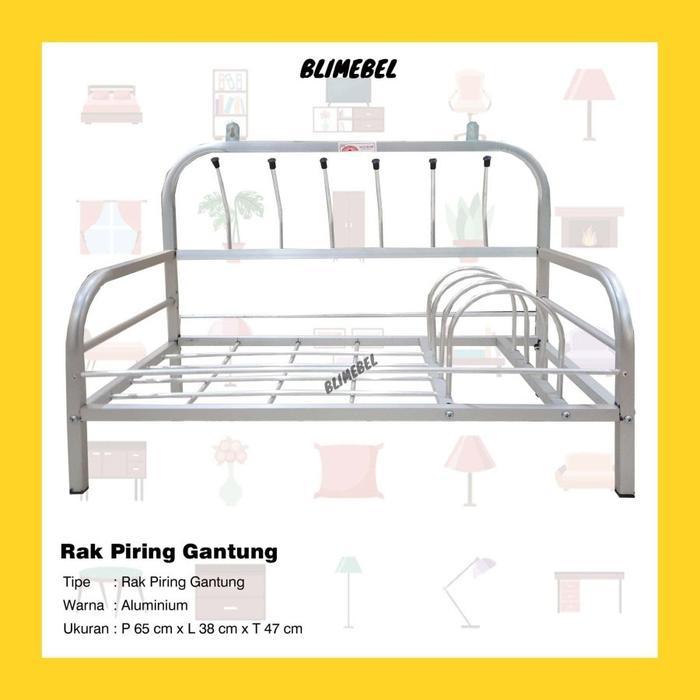 Rak Piring Gantung Aluminium/Rak Dapur Gantung Almini