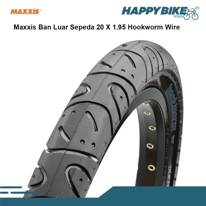 MAXXIS Tire Ban Luar Sepeda Lipat BMX Hookworm 20 x 1.95 Nylon
