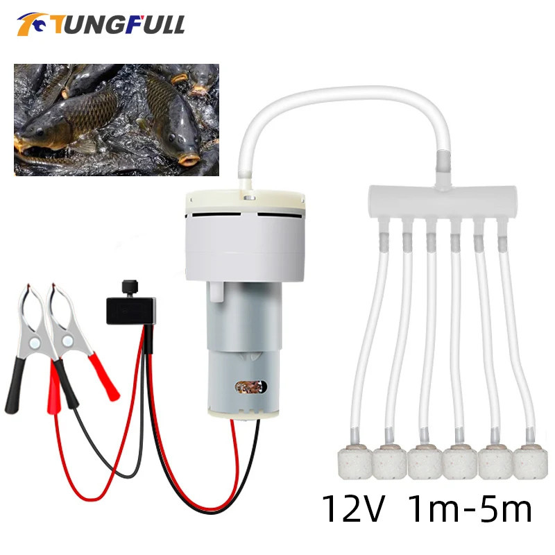 Aquarium Air Motor 12v Oxygen Pump Water Oxygen Pump Motor Adjustable PWM Mini Air Pump Aquarium