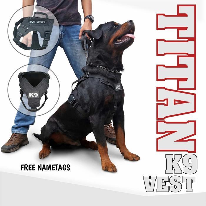 Promo Rompi Anjing Titan K9 Vest Bisa Request Nama Terlaris
