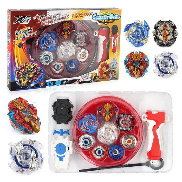 4in1 Mainan Gangsing Arena Beyblade Burst set Mainan Anak Gangsing Beyblade