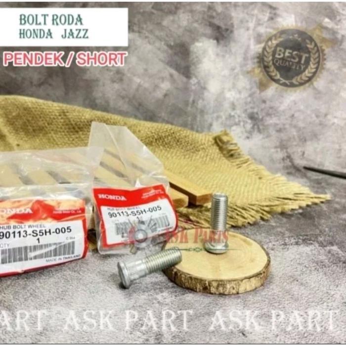 BAUT RODA HUB BOLT PANJANG PENDEK HONDA JAZZ MOBILIO BRIO FREED BRV CRV HRV CIVIC ORIGINAL RESTOCK