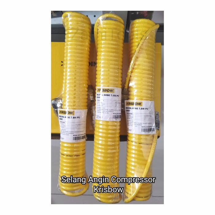 Selang Angin Kompresor 7.5 Meter Kuning Krisbow