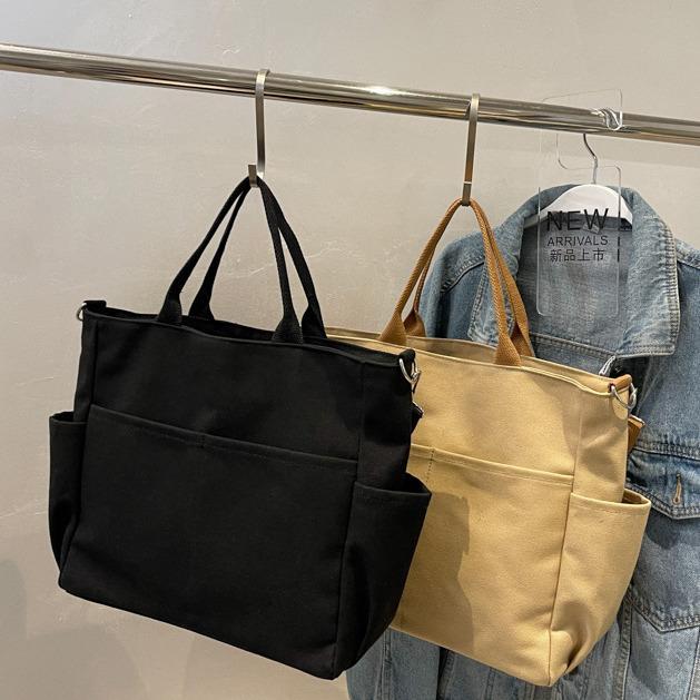 Hayden Jane Bag Tote Bag Polos Gaya Kekinian Tas Tote Kanvas Fashionable Wanita Korea Tas Jinjing