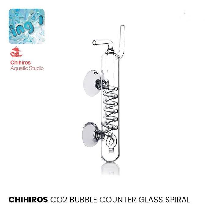 Terlaris Chihiros CO2 Bubble Counter Glass Spiral for CO2 Regulator (Bubble Counter Kaca Spiral)