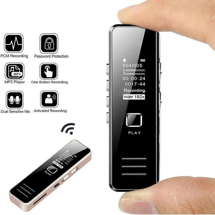 Perekam Suara Audio Digital Mini Voice Recorder 32GB Alat perekam mini
