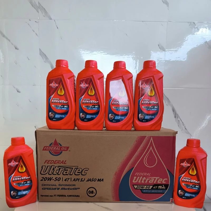 1 Dus Oli federal ultratech 800ml per dus isi 24botol