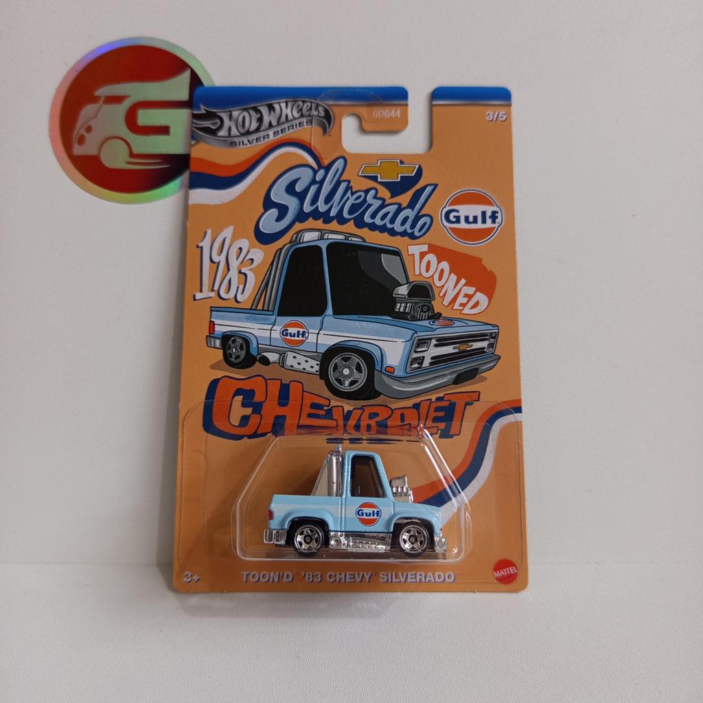 Hot Wheels Tooned 83 Chevy Silverado Gulf - Hotwheels