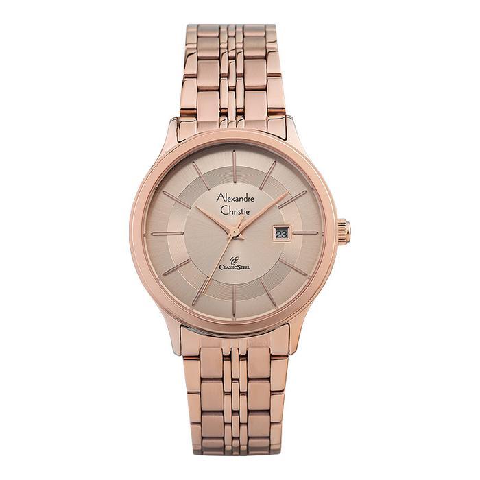 Jam Tangan Wanita Alexandre Christie Classic Steel AC 8348 LD BRGLN L