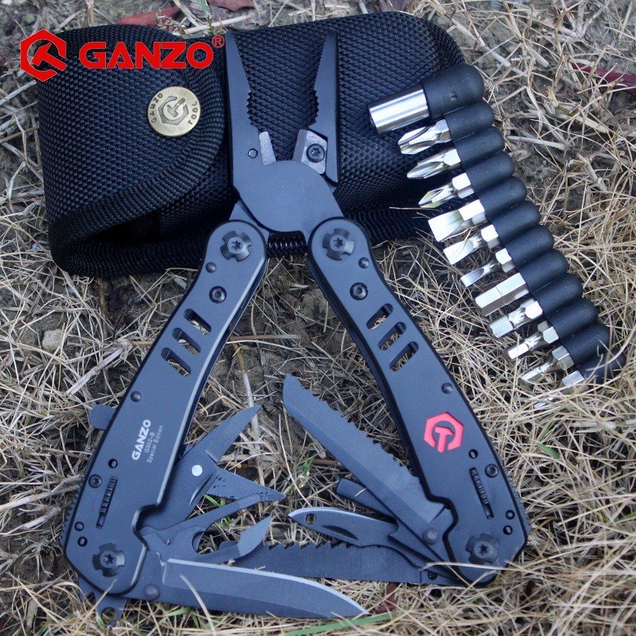 Ganzo G302B G302H Multi Tool Knife Plier EDC Tools Folding Multitool Pliers Multifunction Capming