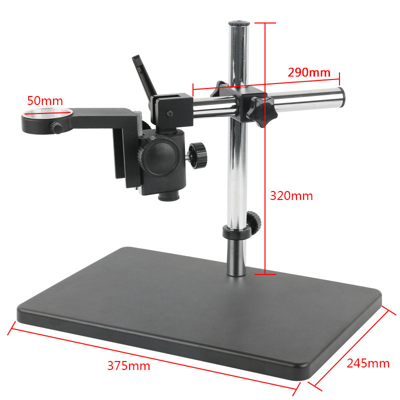 Zoom Monocular C Mount Lens 50mm Focusing Adjustable Video Microscope