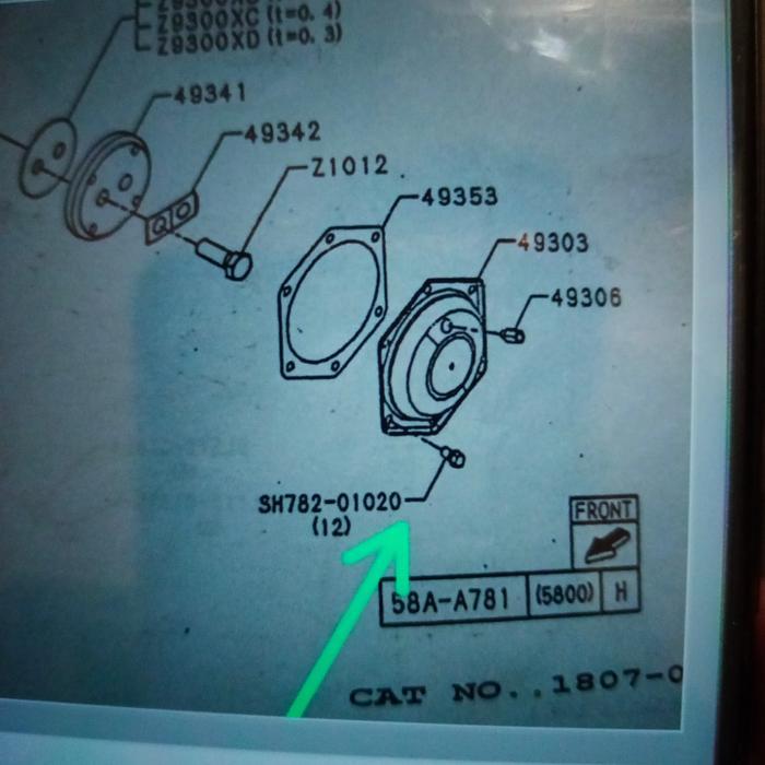 Bolt Cover Trunnion Sh782-01020 Quality