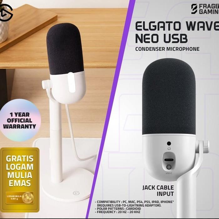 Elgato Wave NEO USB Condenser Gaming Microphone