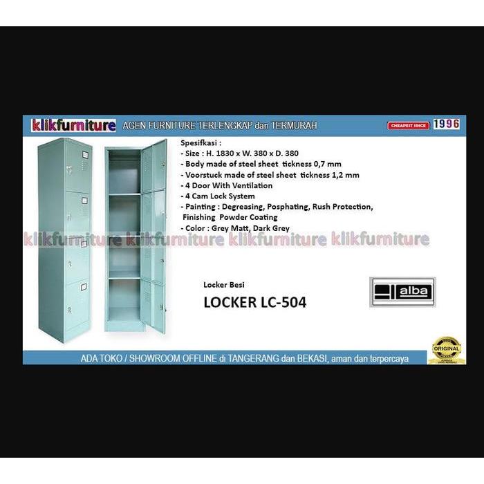 ` LC 504 New ALBA Lemari Locker Besi 1 Pintu