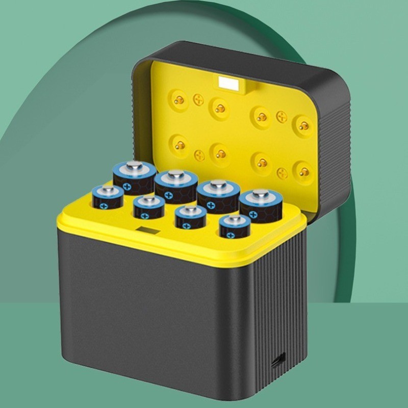 8PCS Battery Charger for 1.5V AAA/AA Rechargeable Lithium Batteries Smart Battery Charger