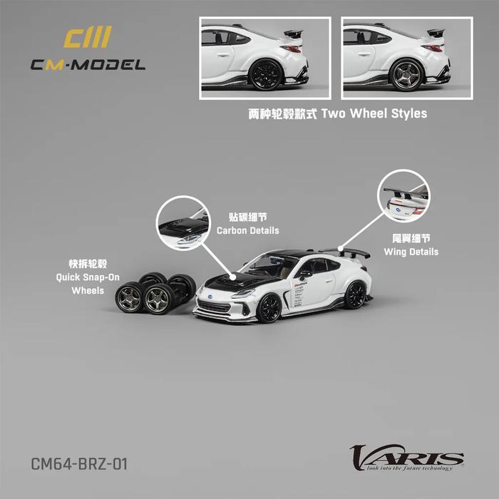 DISKON CM64-BRZ-01 CM Model 1/64 Subaru BRZ Varis BRZ Arising 1 Diecast Mobil