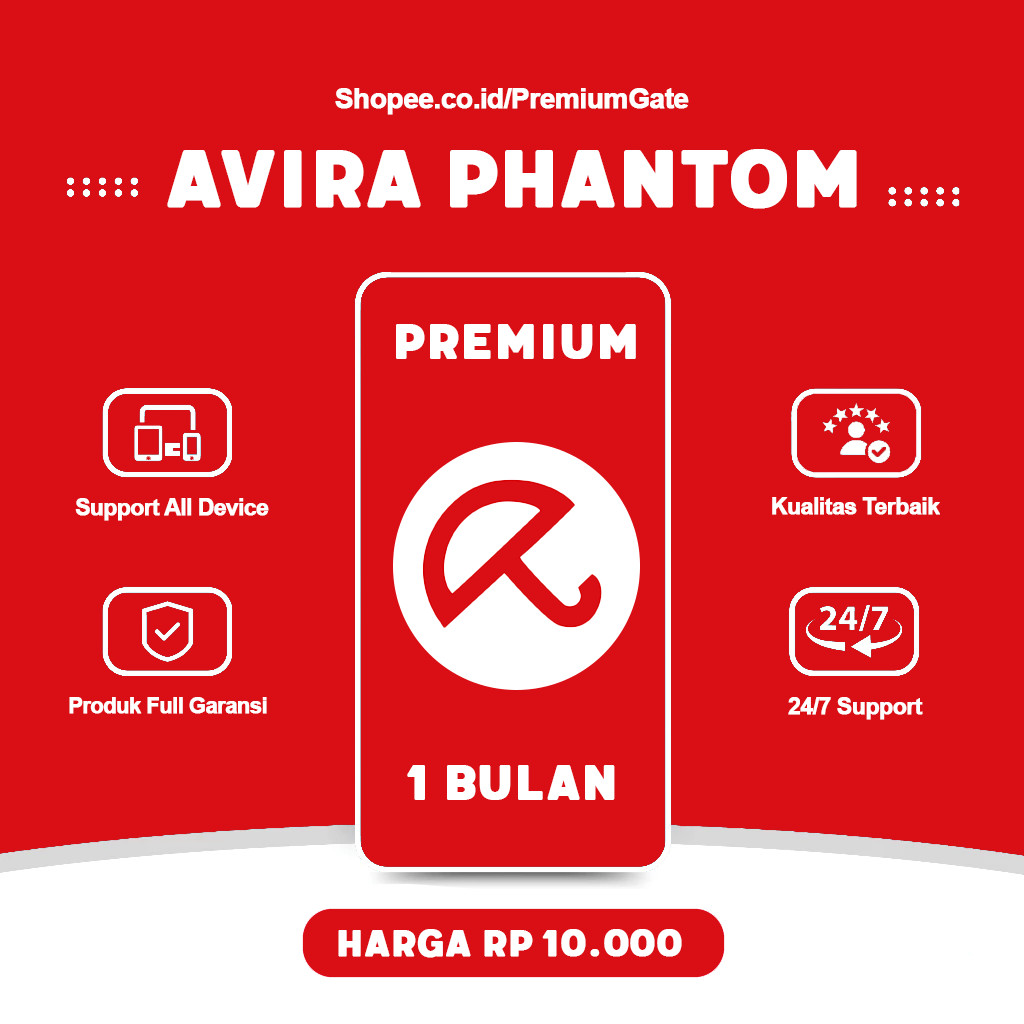 Avira Phantom VPN Unlimited 3 Bulan