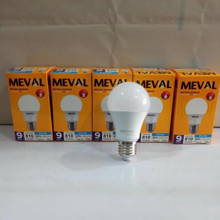 TERLARIS motion sensor meval 9 watt/lampu led sensor gerak meval 9 watt Selamat Berbelanja