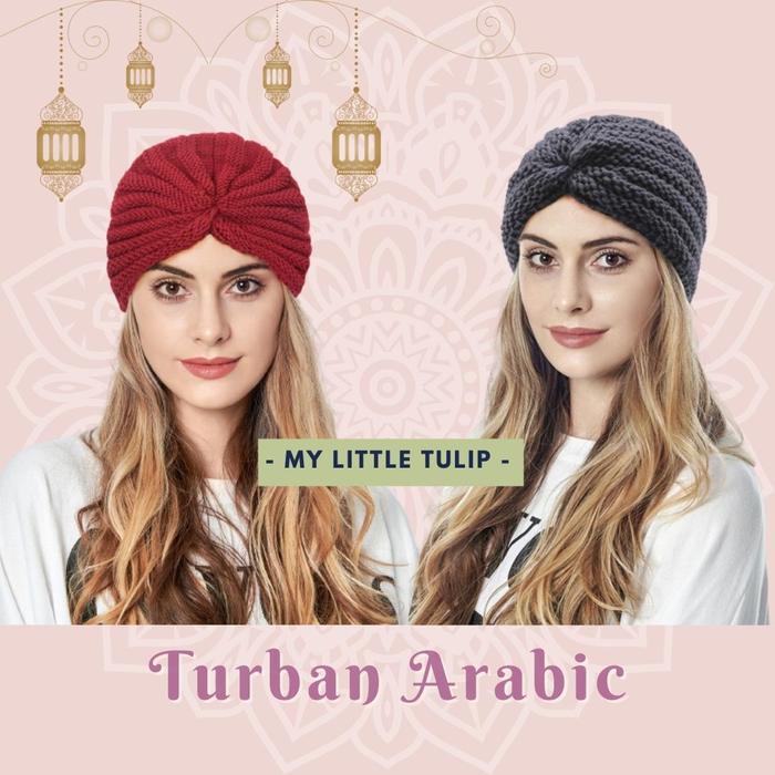 Turban Wanita Dewasa Instant / Turban Arabic Simple Turban Rajut Cewek