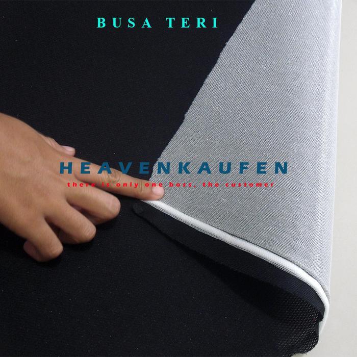 Kain Busa Teri Hitam Harga Per Meter Untuk Daleman Helm Sisi Punggungan Tas Dll