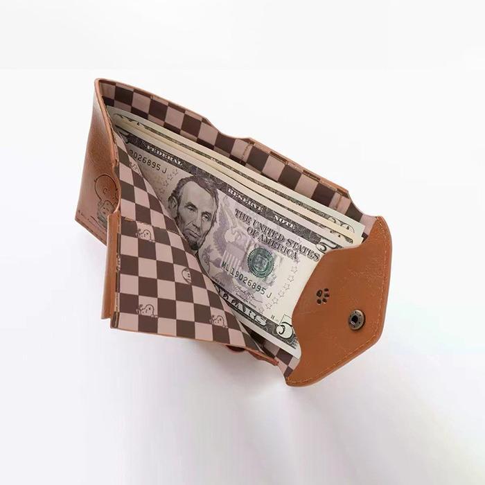 Dompet Mini Kartun Snoopy - Dompet Lipat Wanita - Wallet Card Holder