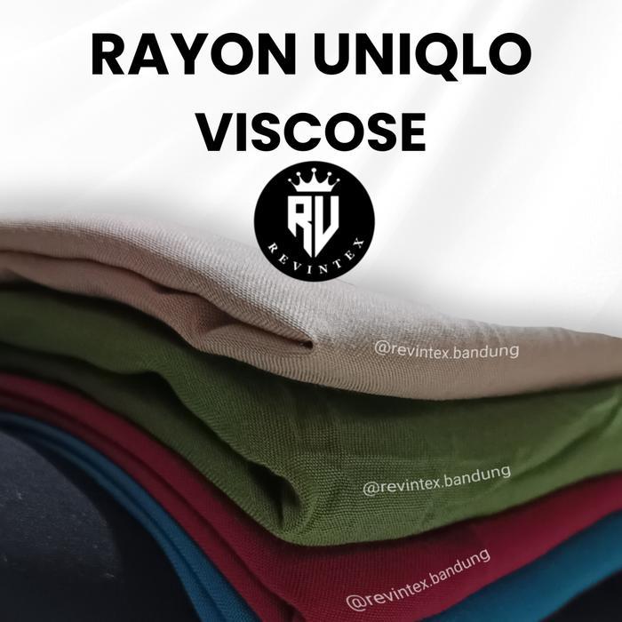 Kain Rayon Uniqlo Viscose PREMIUM GRADE A REVINTEX BANDUNG