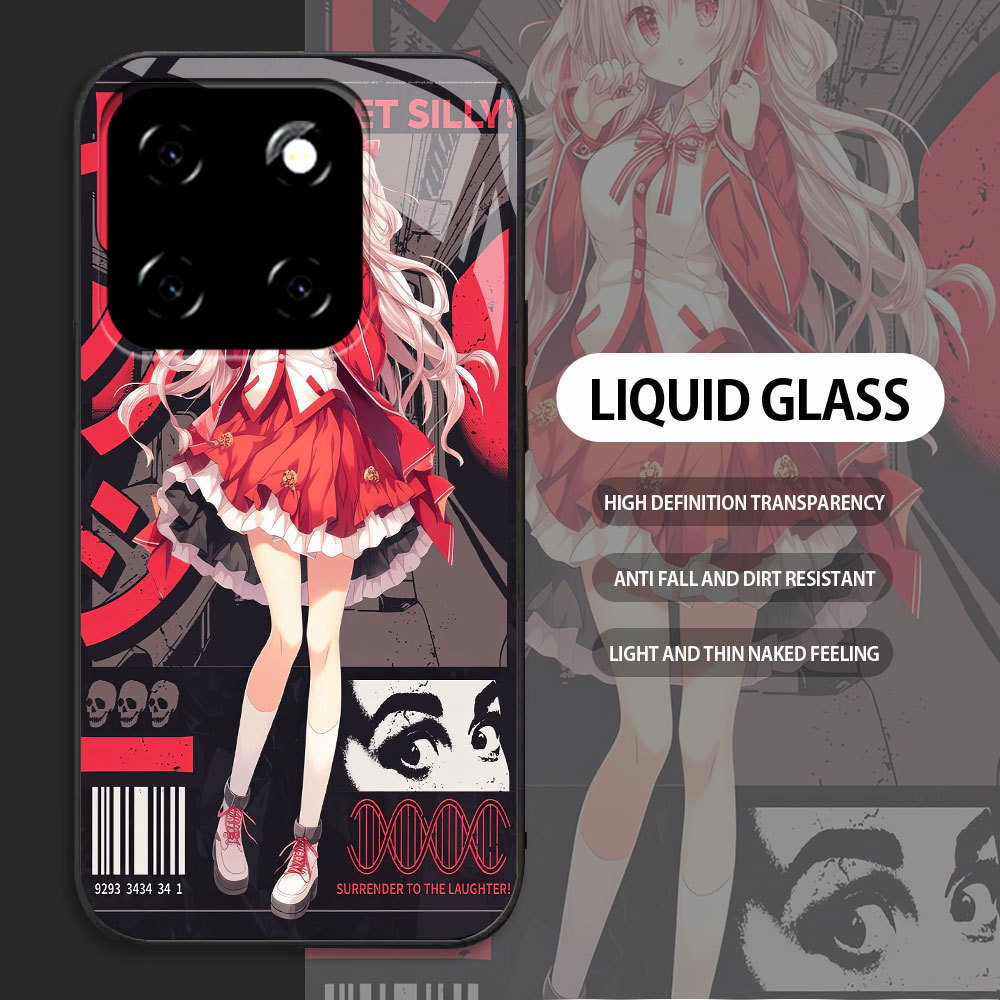 For XiaoMi 11 12 Lite 5G 14 Casing Handphone  Pola Girls' Frontline Glass kesing Phone Case edge Sil