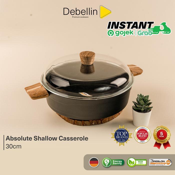 Debellin Absolute Granite Shallow Casserole 30Cm
