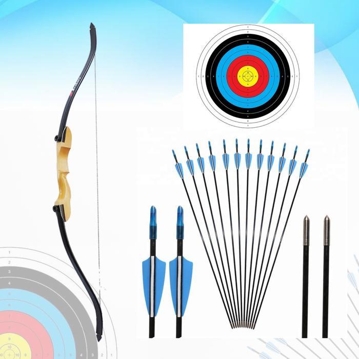 Paket busur panah anak SD 10 anak panah