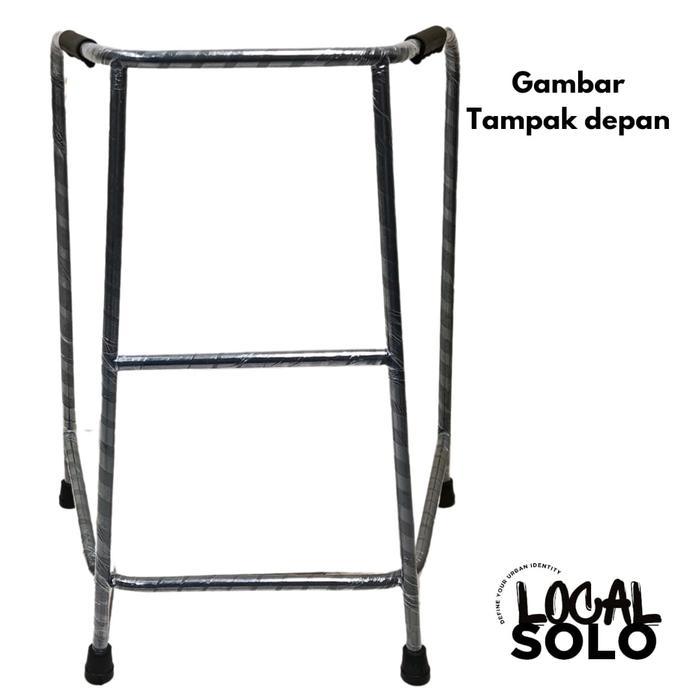 J1 Walker Besi untuk Lansia Alat Bantu Jalan Kuat, Ringan & Nyaman