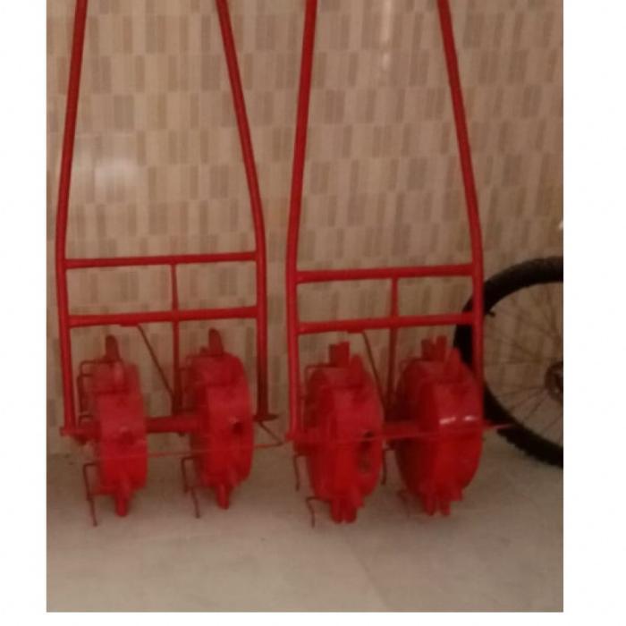 ALAT TANAM PADI JAGUNG RODA 2 MODERN FULL BESI GALVANIS