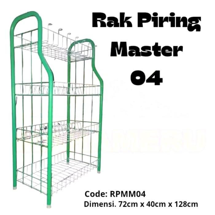Rak Piring Master Jumbo Susun 4 Serbaguna