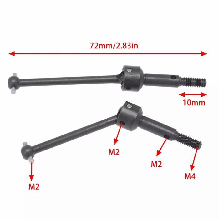 1pcs dogbone drive shaft cvd tamiya TT01 TT02 TA04 rc 1/10 touring