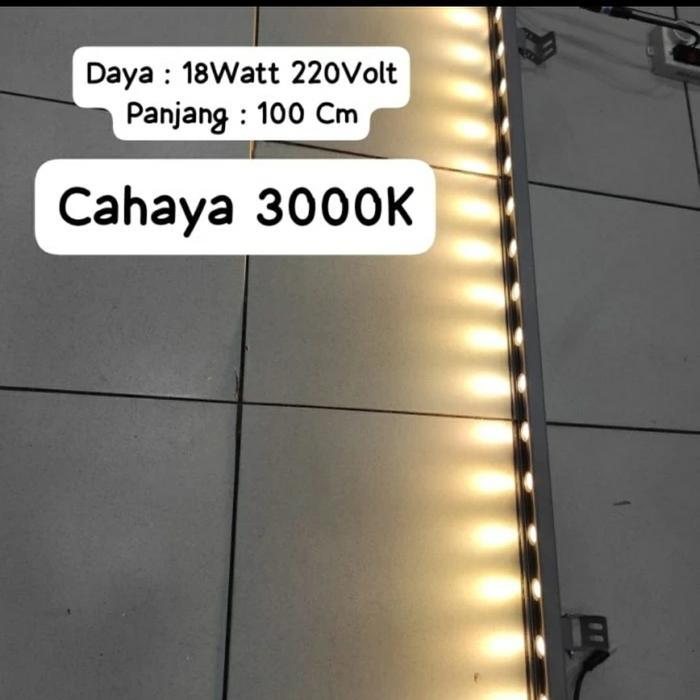 lampu sorot led wall washer 18w 18 watt 220volt