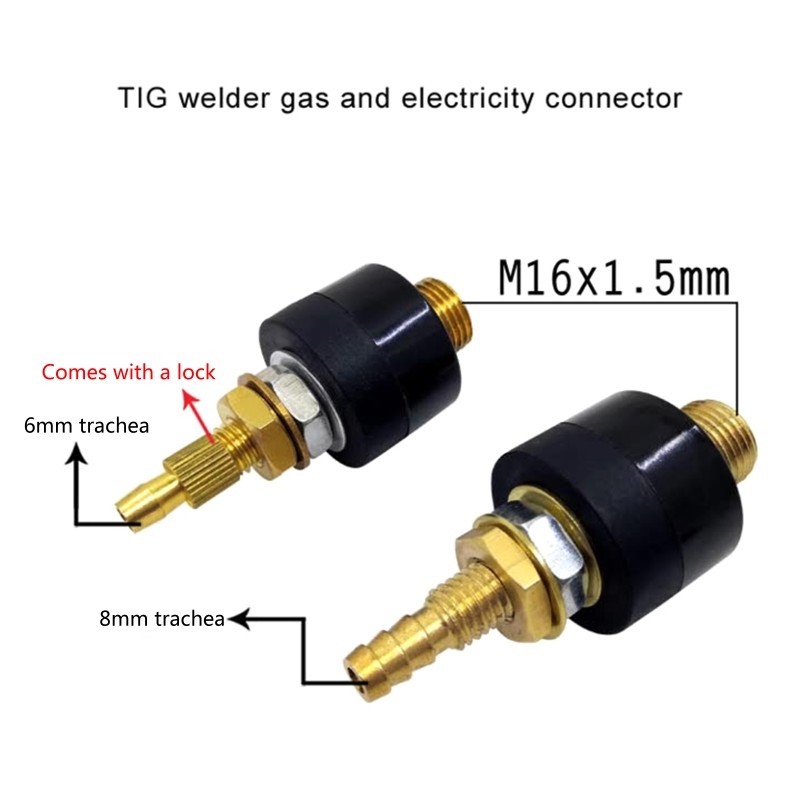 . 1Pc Tig Welder Torch Gas Electric Quick Connector Welding Nozzles -