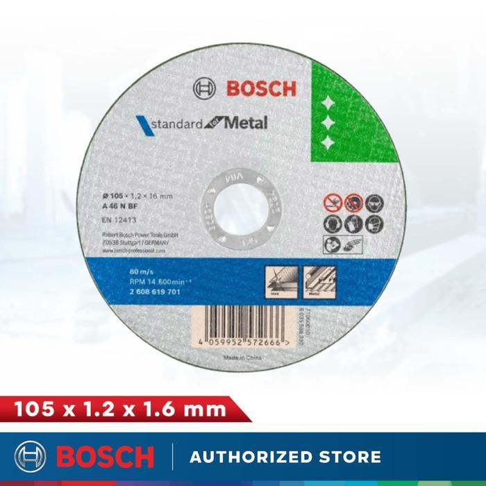 Mata Gerinda Bosch Standard for metal Besi Mata Potong 4" Bosch GREEN