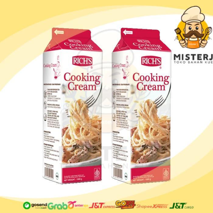 Rich Cooking Cream 1lt + ES BATU Rich's Cooking Cream Krim Masak RICHS COOKING CREAM MURAH SURABAYA
