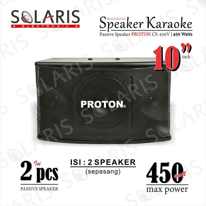 SPEAKER KARAOKE 10 Inch 450 Watt PROTON - Alpha Seven CS-450 V