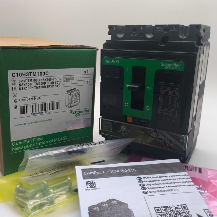 Mccb Breaker Nsx100H 3Pole 100A 70Ka Breaker Nsx100H 100A 70-100A Nsx100H 3P 100A Nsx Restock