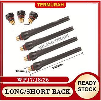 Long Panjang stang las argon long back cap stainless steel