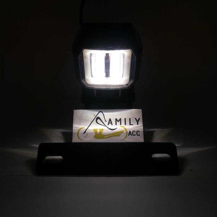 FREE ONGKIR BREKET LAMPU PLAT NOMOR RX KING + LAMPU TEMBAK DAYMAKER MINI KOTAK RXK BISA COD