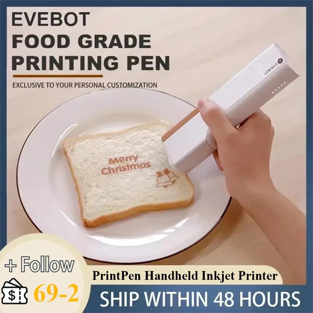 evebot PrintPen Printer Makanan Genggam